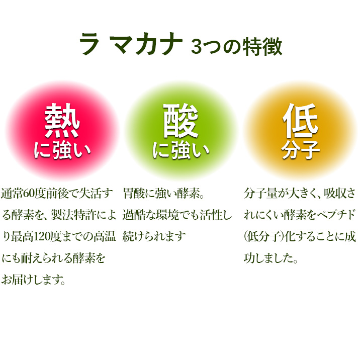 ラ マカナ3つの特徴